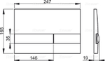 Кнопка смыва Alca Plast M1728-2 черная