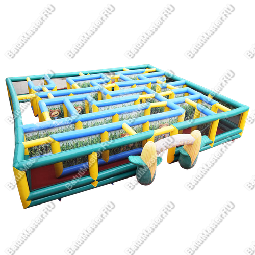 Надувной лабиринт "Кукурузная плантация" размер 12*11*2,8 м