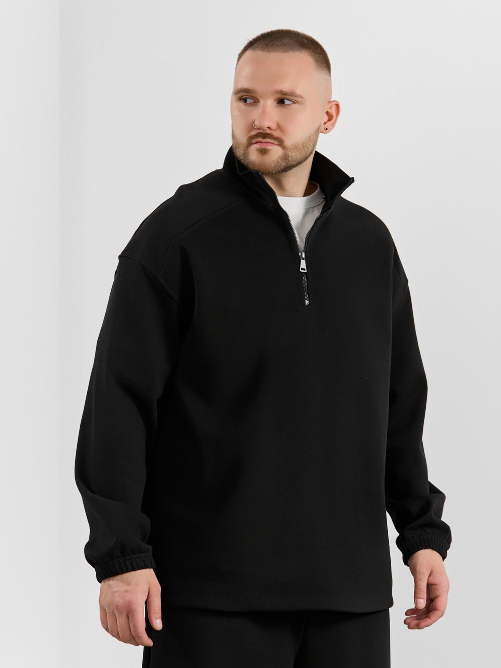 Толстовка мужская Интер-1 Виотекс ЧЁРНЫЙ