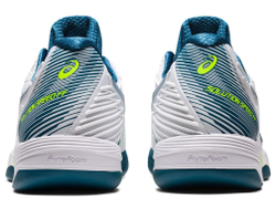 Мужские кроссовки теннисные Asics Solution Speed FF 2 Indoor - white/restful teal