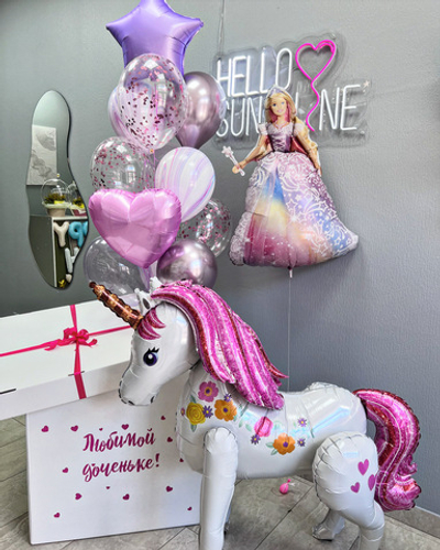 Коробка-сюрприз с шарами №3