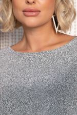 Блуза праздничная Гостья из будущего (серебро) Б14778-19М LT Collection