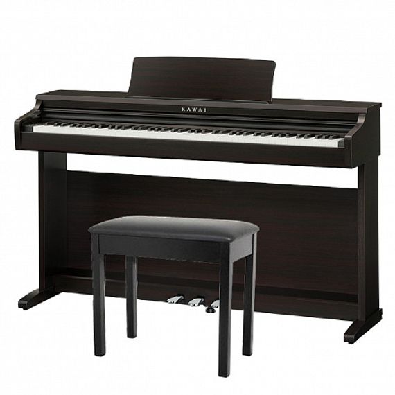 KAWAI KDP120 R - цифровое пианино, банкетка, механика RHC II, 88 клавиш, цвет палисандр