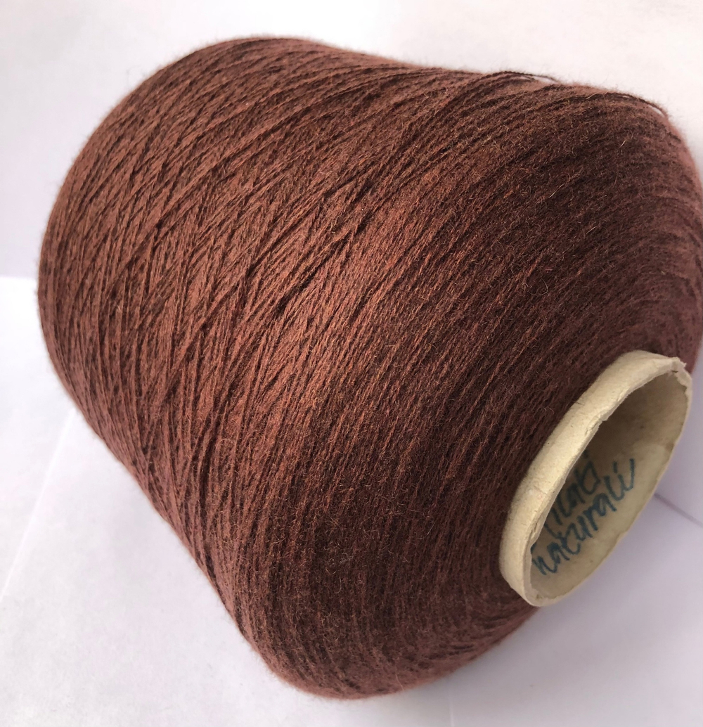 Пряжа Кашемир ECO cashmere 2/26 коричневый меланж