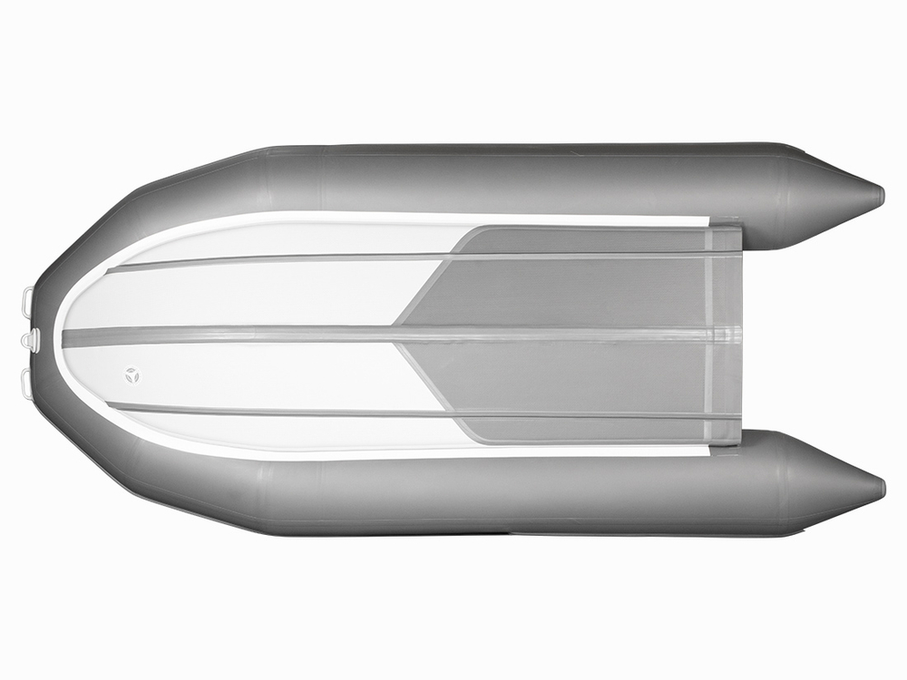 Лодка ПВХ X-River Rocky 415 НДВД + усиленное дно и баллон + фальшборт, оранжнво-серый/фурнитура белая