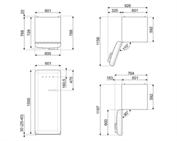 Холодильник Smeg FAB28LRD5