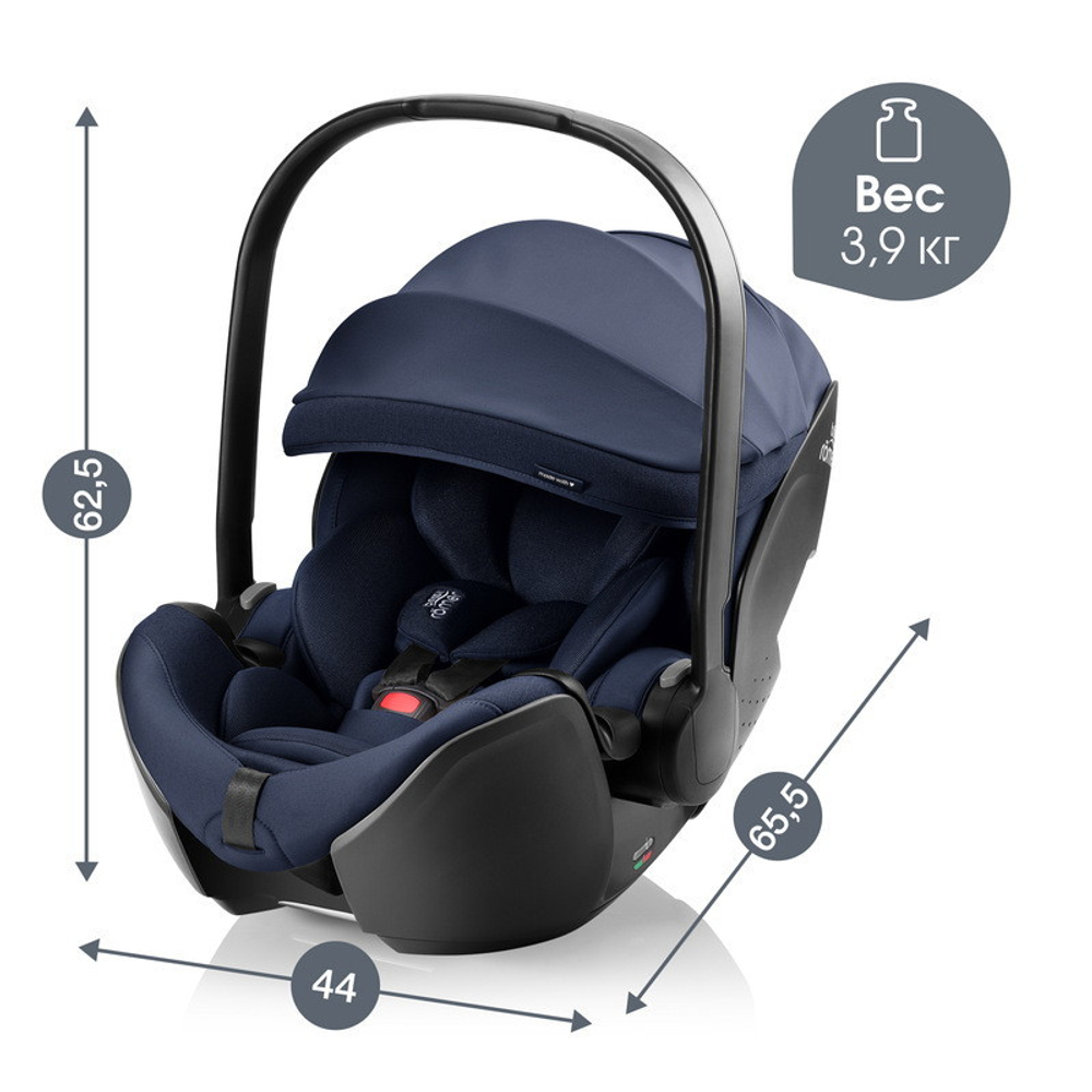 Коляска 3 в 1 Britax Roemer Smile 5Z Style и автокресло Baby-Safe PRO Style Night Blue Mineral Grey