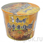 Лапша со вкусом пряных говяжьих медальонов Kang Shi Fu Halogen Beef. 110 гр