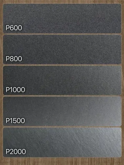 Наждачная бумага набор 230х280 Р600, Р800, P1000, P1500, P2000 Шкурка шлифовальная , Водостойкая наждачная бумага, 5 шт. WATERPROOF