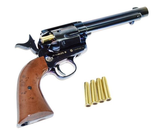 Пневматический револьвер Umarex Colt SAA 45 BB Blued