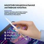 Стилус активный Magic Pencil Pro для iPad, белый
