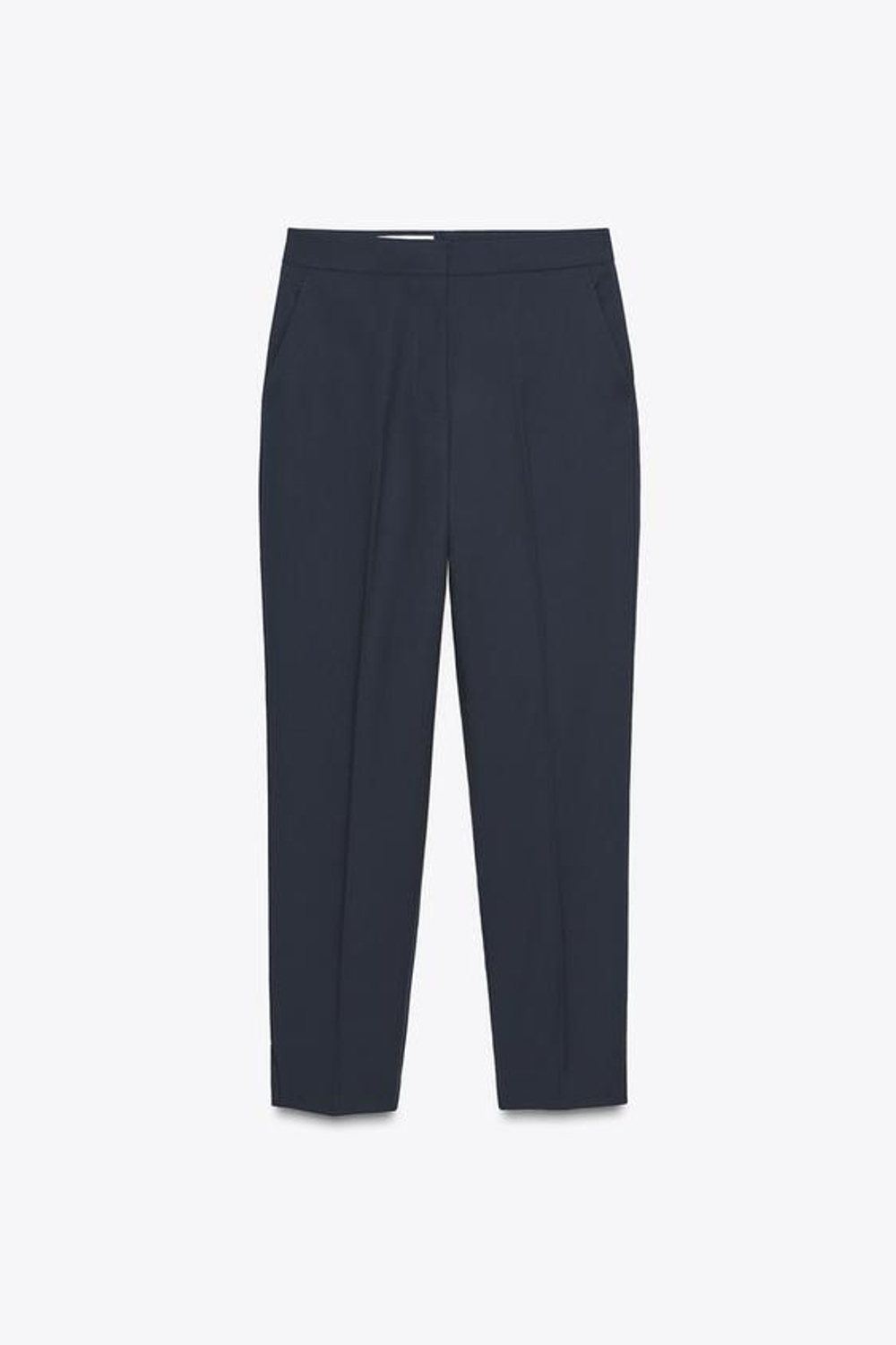 ZARA БРЮКИ С РАЗРЕЗАМИ СНИЗУ, МОРСКОЙ ТЕМНО-СИНИЙ