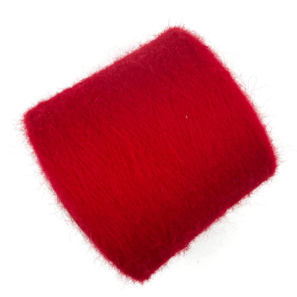 Кид-мохер 70%, шелк 18%, па 12%, 1000м/100г, королевский красный