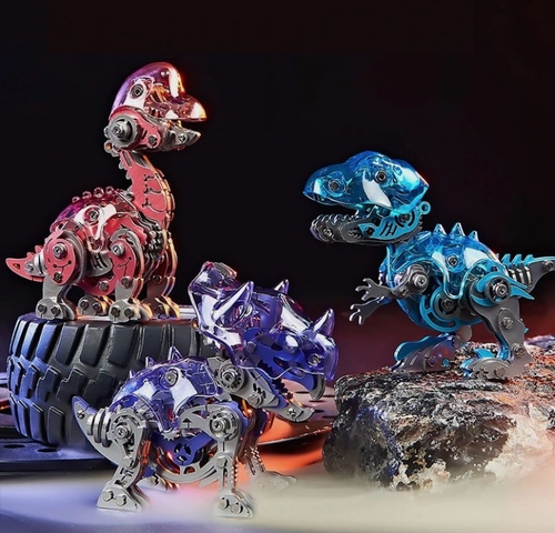 Металлический 3D пазл "Динозавр" в ассортименте