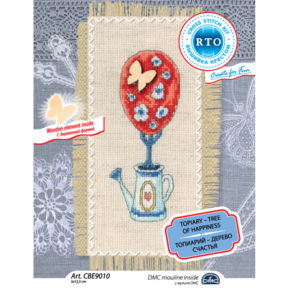 "Топиарий-дерево счастья"-CBE9010  вышивка