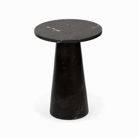 Кофейный стол Jed Ø45х60 см, черный индийский мрамор