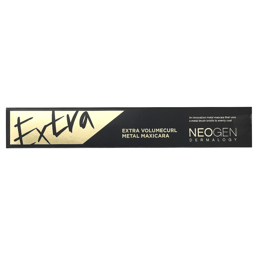 Neogen, Volcumecurl Metal Maxicara, оттенок 01 черный, 4 мл (0,13 жидк. унции)