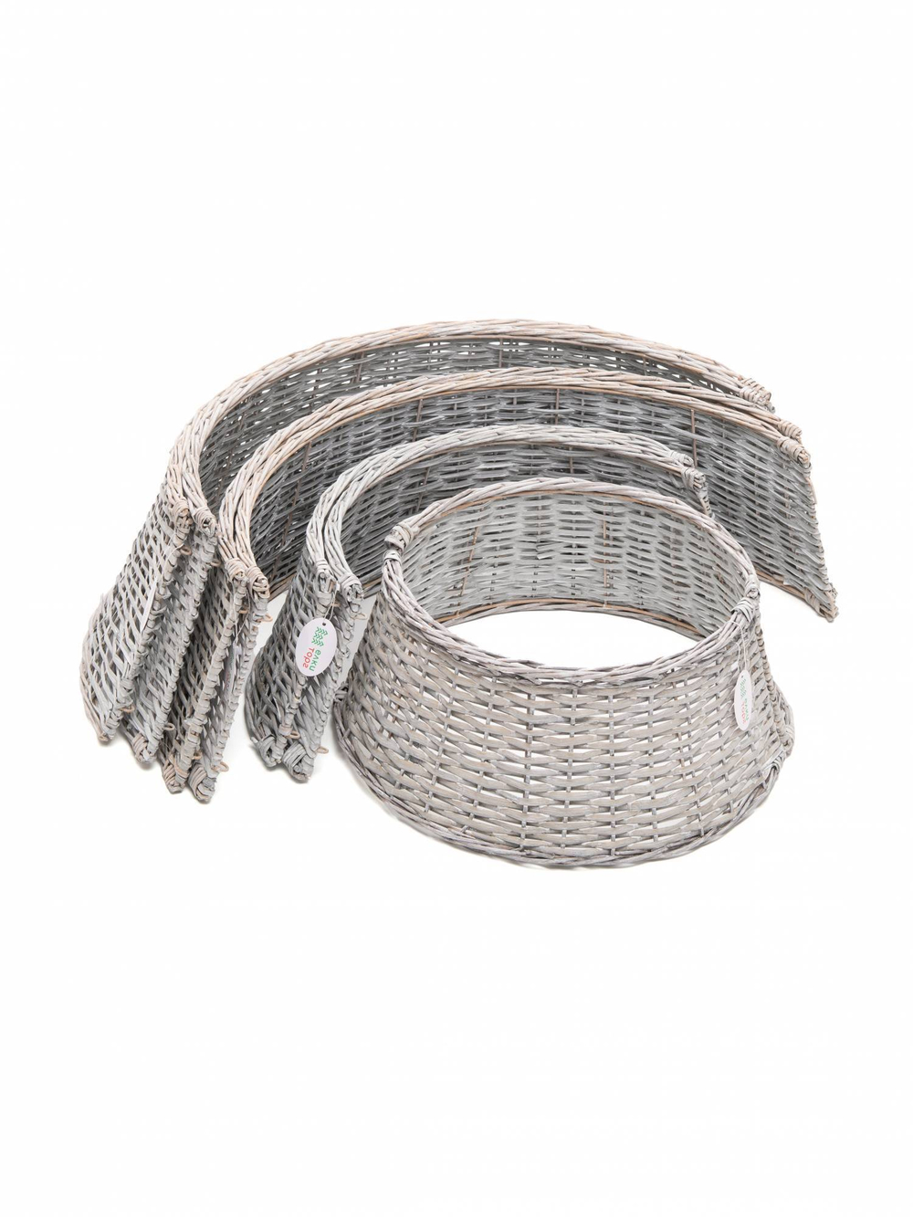 Корзина под елку Кантри Стайл 85*70*28 см., светлое дерево, разборная, ЕлкиТорг (85-231)