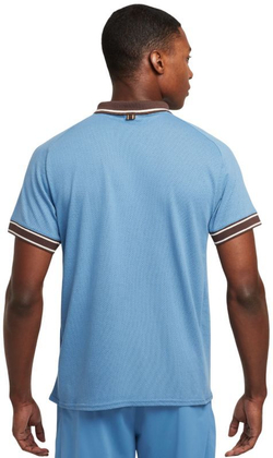 Мужское теннисное поло Nike Court Heritage Tennis - небесный