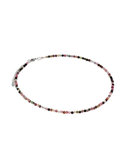 Фото чокер из турмалина 2165/3_турмалин на белом фоне сбоку