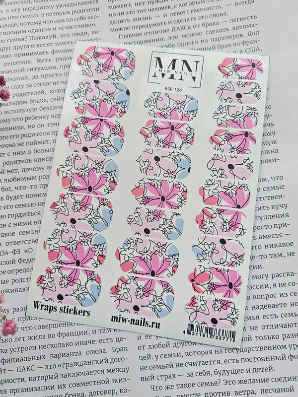 Плёнки Wraps stickers SF-124