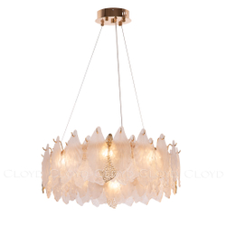 Люстра Cloyd SENEGAL-B C8 / Ø60 см - с золотыми листьями - золото (арт.10434)