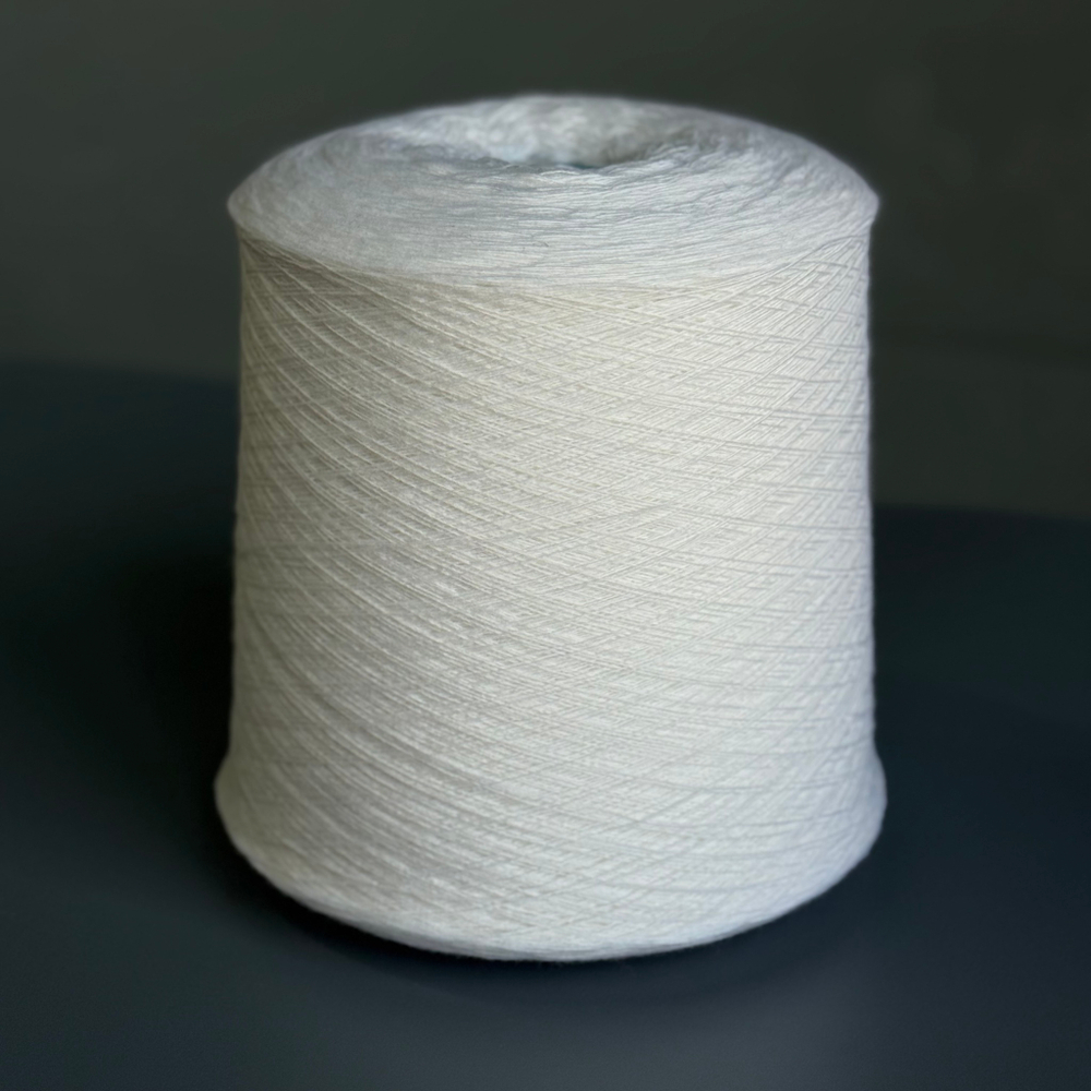 Пряжа Zegna Baruffa Supergeelong 1/15 (100% мериносовая шерсть кардная), 1500м/100гр, белый отбелка