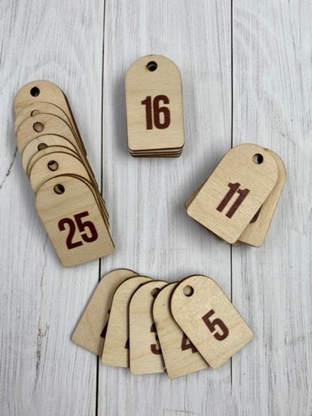 Номерки для ключей 30х50