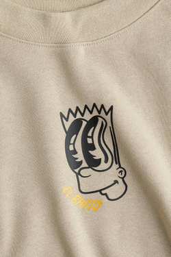 H&M Толстовка с принтом, бежевый