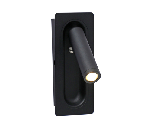08071M,19 Бра встраиваемое Ризи черный Led 3W