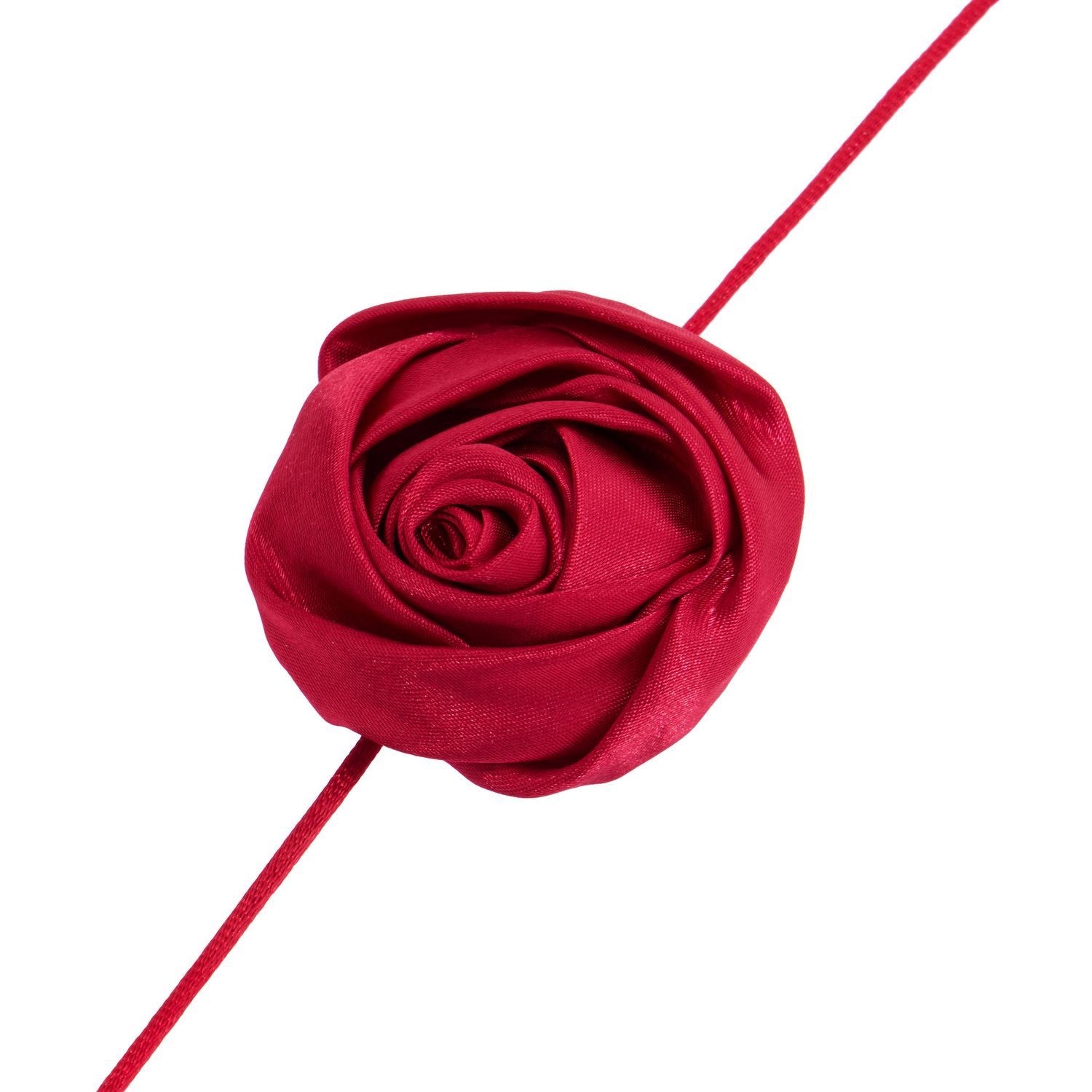 Колье Rosette Tie Necklace - Crimson