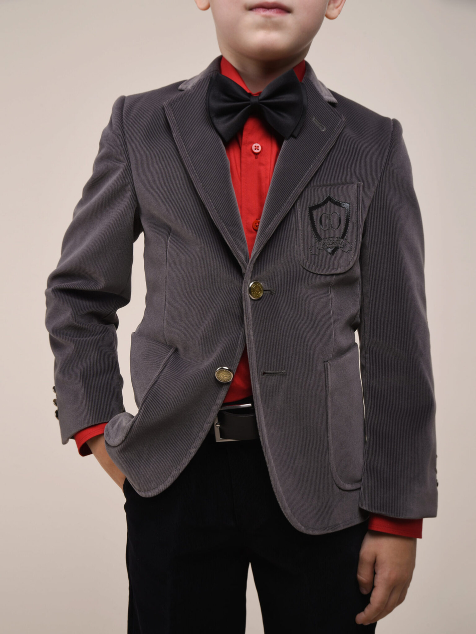 Пиджак для мальчика из вельвета