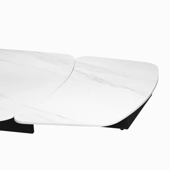 Раскладной стол Flormere 180-260x90 см, белая керамика