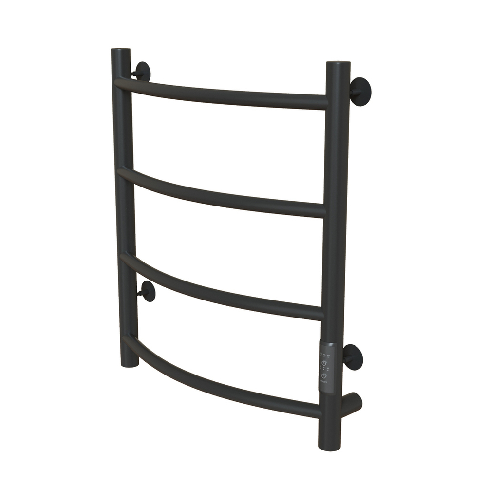 Полотенцесушитель MIXLINE CAPELLA  60х50 (таймер, 201 Вт, 4 перекладины) электрический ГРАФИТ