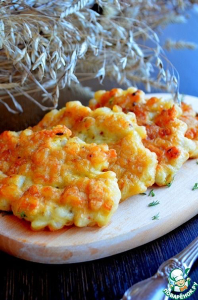 Оладьи овощные с кальмаром 240гр