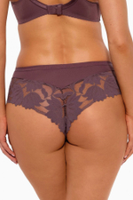 Трусики-бразилиана из кружевного полотна цвета какао (Размер: L) (Цвет: какао)