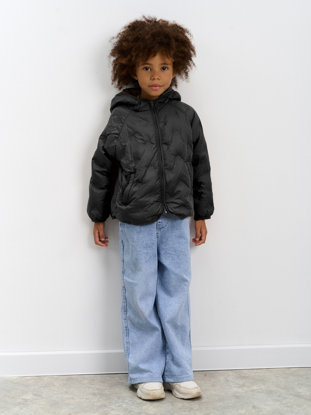 Пуховик демисезонный детский Д-1 цвет черный