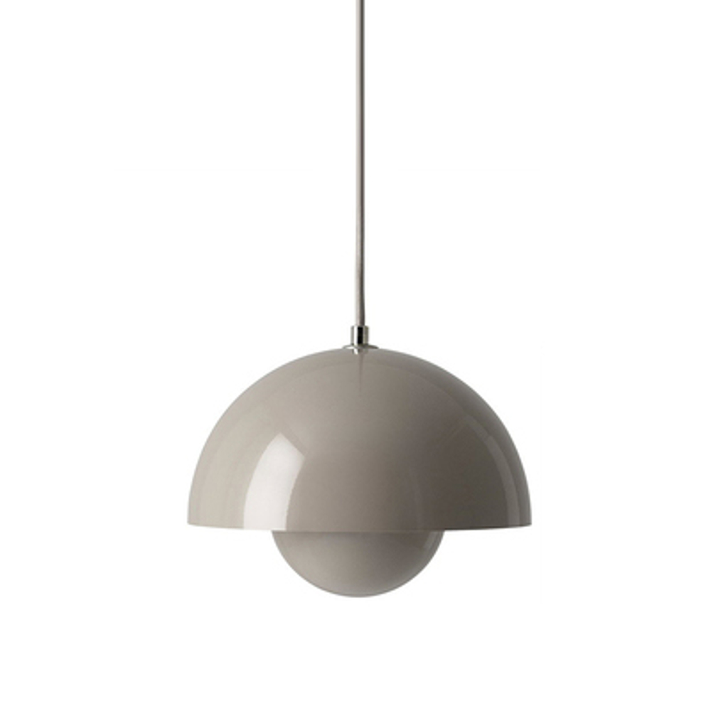 Pendant design lamp  Flowerpot by Verpan Panton (Grey)