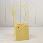 Пакет подарочный 15х13х13 Ваза для цветов (Желтый)