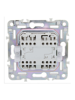 Выключатель проходной 2-кл. SKANDY 10А SK-V05G графит IEK SK-V22-0-10-K53