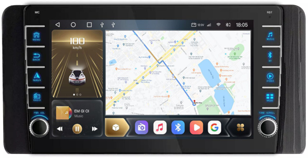 Магнитола для Volkswagen Polo, Skoda Rapid 2020+ - Carmedia SF-1020 (кнопки и крутилки), Android 12, TS10,  CarPlay, 4G SIM-слот