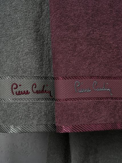 Набор махровый халат мужской и женский с полотенцами PIERRE CARDIN