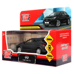 Модель ин. мет. "Infiniti QX30 матовый" 12см, открыв.двери, черный в коробка QX30-12MAT-BK (Технопарк)