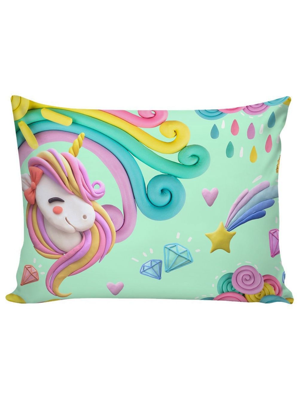 Наволочка комплект 2шт Сказка "Единорог" 70х70 см, перкаль