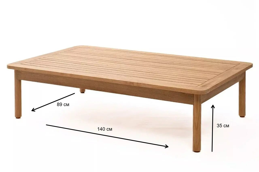 Кофейный стол из тика Joygarden БУНГАЛО, коричневый