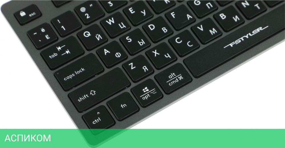 Клавиатура A4Tech Fstyler FBX50C серый