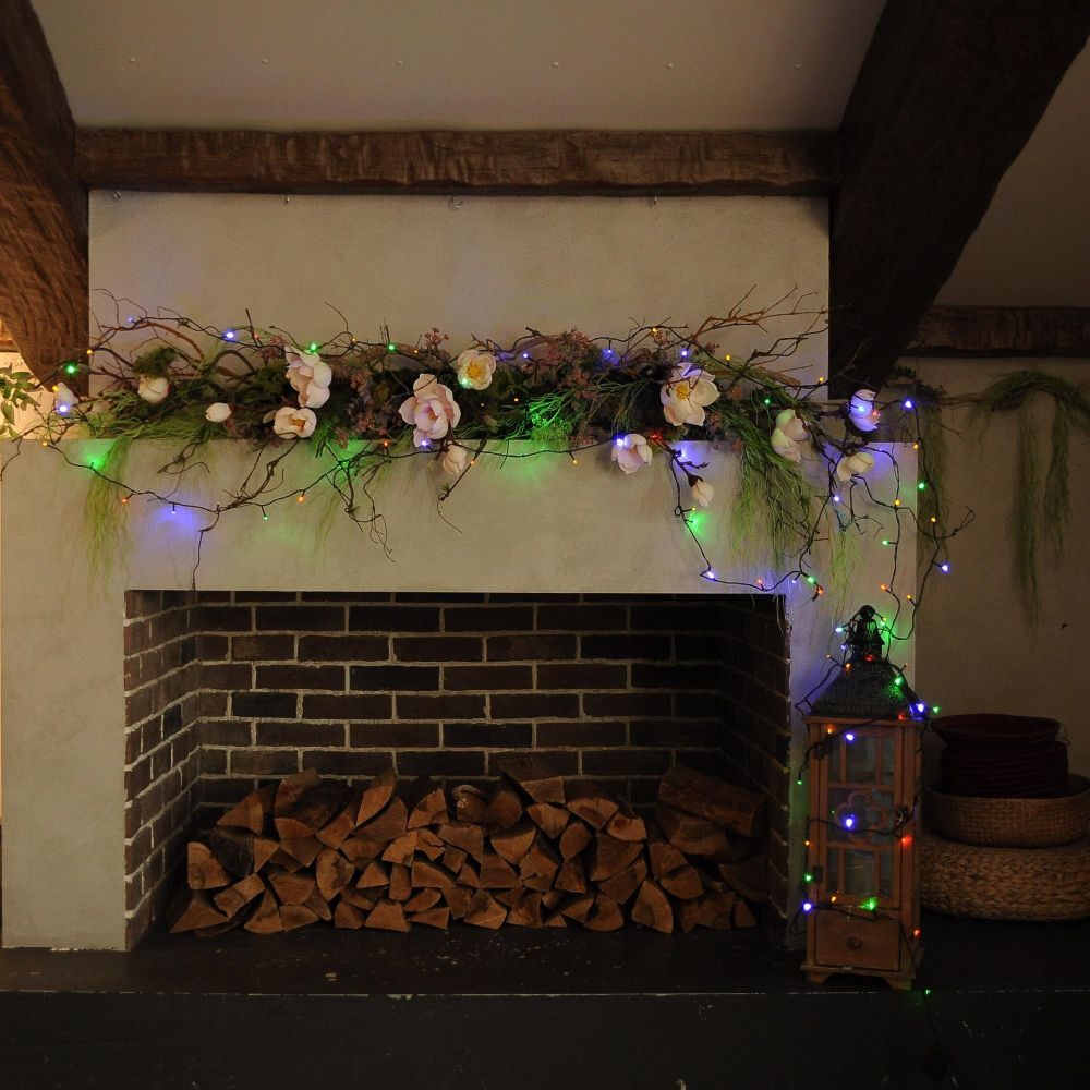 ULD-S1000-100-DGA MULTI IP20 Гирлянда светодиодная. 10м. 100 светодиодов. Разноцветный свет. Провод зеленый. ТМ Uniel