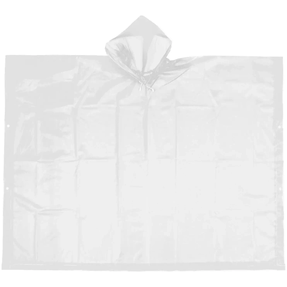 Дождевик-пончо 120 Мкрн 95см «Ультим» с капюшоном, на кнопках, белый ДоброСад