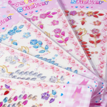 Наклейки-стразы Alingar, акриловые, "Попугай", пакет с европодвесом