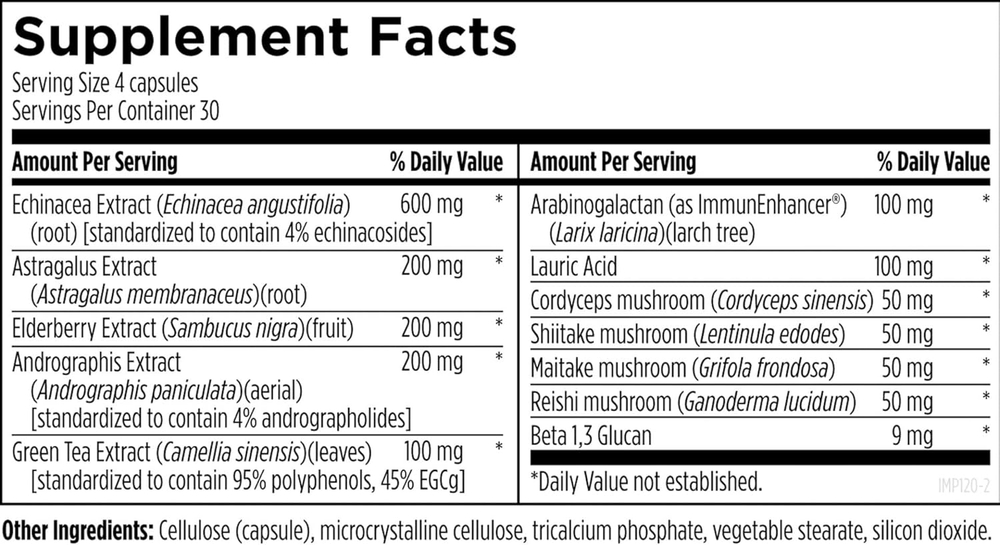 Designs For Health - Immunitone Plus - 120 capsules